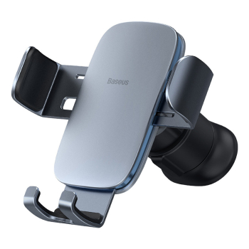SUPORT AUTO Baseus Metal Age II pt. SmartPhone, fixare grila ventilatie, ofera posibilitatea reglarii unghiului de vizionare pe verticala si orizontala (360 de grade), gri SUJS000013 - 6932172605223 
