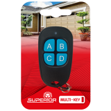 TELECOMANDA UNIVERSALA RF Superior, compatibila porti si bariere cu frecventa fixa 280/868 MHz, necesita telecomanda originala pentru copiere cod, bateriile 1 x 27A) inclusa, negru SUPRF004 (timbru 