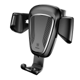 SUPORT AUTO Baseus Gravity pt. SmartPhone, fixare grila ventilatie, negru SUYL-01 - 6953156257344 