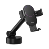 SUPORT AUTO Baseus Simplism pt. SmartPhone, fixare parbriz sau bord prin ventuza, negru SUYL-JY01 - 6953156220966 
