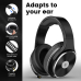 Casca OneOdio cu fir detasabil, tip over ear, utilizare profesionala, DJ, multimedia, conectare prin Jack 3.5 mm | Jack 6.35 mm, difuzor 50 mm, impedanta 32 Ohm, negru, Studio-HiFi (timbru verde 0.8 