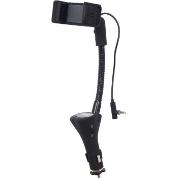 CARKIT 4-in-1 GEMBIRD, jack 3.5mm, modulator FM, suport, handfree, incarcator, USB, montare la priza auto, TA-CHU3 (timbru verde 0.18 lei) 