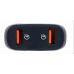 ALIMENTATOR auto GEMBIRD, 2 x USB QC3.0 la 3.6-6.5V/3A, 36W (2 x 18W), pt. bricheta auto, black, TA-U2QC3-CAR-01 (timbru verde 0.18 lei) 