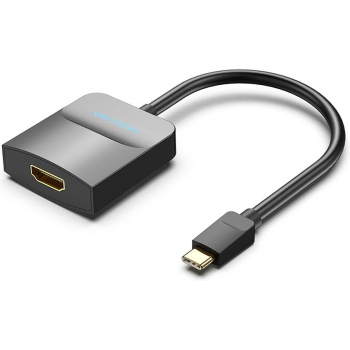 Convertor video Vention, USB Type-C(T) la HDMI(M), 0.15m, rezolutie maxima 4K la 30Hz, conectori auriti, invelis PVC si ABS, negru, TDCBB (timbru verde 0.18lei) - 6922794746121 