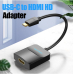 Convertor video Vention, USB Type-C(T) la HDMI(M), 0.15m, rezolutie maxima 4K la 30Hz, conectori auriti, invelis PVC si ABS, negru, TDCBB (timbru verde 0.18lei) - 6922794746121 