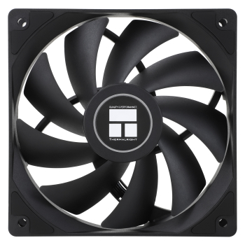 Ventilator Thermalright, 120mm, 1550 rpm, S-FDB Bearing, 66,17 cfm, fara LED, 4pin PWM, negru, 