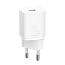 INCARCATOR retea Baseus Super Si, Quick Charge 20W, 1 x USB Type-C 5V/3A max, include cablu USB Type-C la Lightning Iphone 1m, alb TZCCSUP-B02 (timbru verde 0.18 lei) - 6953156230064 