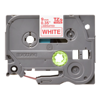 Banda Laminata Brother TZE222 Dimensiune 9mm red on white