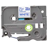 Brother TZE-233 LAMINATED TAPE 12MM 8M/BLUE ON WHITE TZE233