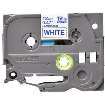 Brother TZE-233 LAMINATED TAPE 12MM 8M/BLUE ON WHITE TZE233