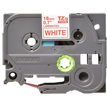 Banda Laminata Brother TZE242 Dimensiune 18mm red on white