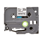 Brother TZE-251 LAMINATED TAPE 24MM 8M/BLACK ON WHITE TZE251