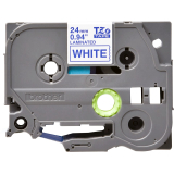 Banda Laminata Brother TZE253 Dimensiune 24mm blue on white