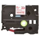 Banda Laminata Brother TZE262 Dimensiune 36mm red on white