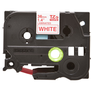 Banda Laminata Brother TZE262 Dimensiune 36mm red on white