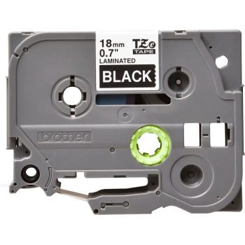 Banda Laminata Brother TZE345 Dimensiune 18mm white on black
