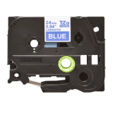 Banda Laminata Brother TZE555 Dimensiune 24mm white on blue Banda Laminata Brother TZE555 Dimensiune 24mm white on blue