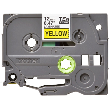 Banda Laminata Brother TZE631 Dimensiune 12mm black on yellow