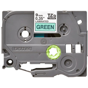 Brother TZE-721 LAMINATED TAPE 9MM 8M/BLACK ON GREEN TZE721