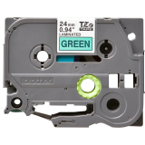 Banda Laminata Brother TZE751 Dimensiune 24mm black on green