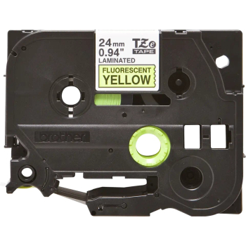 Banda Laminata Brother TZEC51 Dimensiune 24mm black on yellow Fluorescent