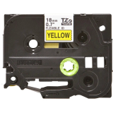 Brother TZE-FX641 FLEXI-TAPE LAM. 18MM/8M BLACK ON YELLOW TZEFX641