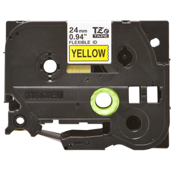 Brother TZE-FX651 LAMINATED TAPE 24 MM/BLACK ON YELLOW / FLEXI-TAPES TZEFX651
