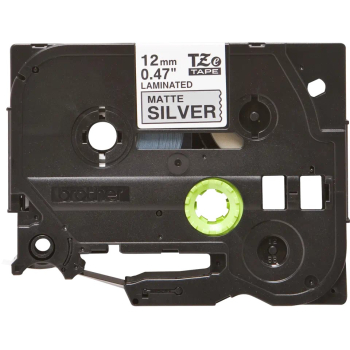 Brother TZE-M931 LAMINATED TAPE 12MM/8M BLACK ON SILVER/METALLIC MATT TZEM931