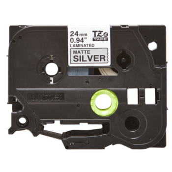 Brother TZE-M951 LAMINATED TAPE 24MM/8M BLACK ON SILVER/METALLIC MATT TZEM951