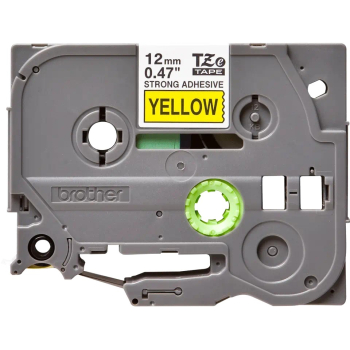 Brother TZE-S631 LAMINATED TAPE 12MM 8M/BLACK ON YELLOW EXTRA-STRONG TZES631