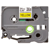 Brother TZE-S651 LAMINATED TAPE 24MM 8M/BLACK ON YELLOW EXTRA-STRONG TZS651