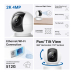 CAMERA IP TP-LINK, cube, pt. interior, wireless + 1×10/100 Mbps RJ45, dist. IR 12 m, rotatie 360 grade, 4 MP, 2K QHD (2560 × 1440 MP), microfon, carcasa plastic, slot SD card, 
