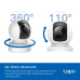 CAMERA IP TP-LINK, cube, pt. interior, wireless + 1×10/100 Mbps RJ45, dist. IR 12 m, rotatie 360 grade, 4 MP, 2K QHD (2560 × 1440 MP), microfon, carcasa plastic, slot SD card, 