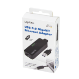 CABLU USB LOGILINK adaptor, USB 3.0 (T) la RJ45 (M), 14cm lungime totala, UA0184A (timbru verde 0.08 lei) 