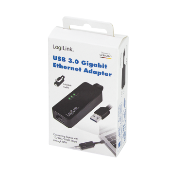 CABLU USB LOGILINK adaptor, USB 3.0 (T) la RJ45 (M), 14cm lungime totala, UA0184A (timbru verde 0.08 lei) 