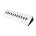 HUB extern LOGILINK, porturi USB: USB 2.0 x 10, Fast Charging Port, conectare prin USB 2.0, alimentare retea 220 V, argintiu, UA0226 (timbru verde 0.8 lei) 