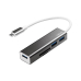 HUB extern LOGILINK, porturi USB: USB 3.0 x 3, conectare prin USB 3.2 Type C, cablu 0.1 m, alte porturi: SD, MicroSD, negru, UA0305 (timbru verde 0.8 lei) 