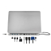DOCKING Station LOGILINK universal, conectare PC USB TYPE-C 3.2, USB 3.0 x 3, porturi video VGA x 1, HDMI x 2, RJ-45, card reader, PD 3.0 pana la 100W, argintiu, UA0373 (timbru verde 0.18 lei) 