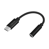 ADAPTOR audio Logilink USB-C (T) la stereo 3.5 mm jack(M), TRRS, 0.13m, negru UA0398 (timbru verde 0.08 lei) 