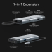 USB TYPE-C 7-PORT HUB/1XHDMI 1XCARD 2XUSB-A 1XUSB-C