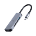 HUB extern GEMBIRD, porturi USB: USB 3.1 x 1, USB 2.0 x 3, conectare prin USB Type-C, argintiu, UHB-CM-U3P1U2P3-01 (timbru verde 0.8 lei) 