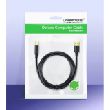 CABLU USB Ugreen pt. imprimanta, US135 USB 2.0 (T) la USB 2.0 Type-B (T), 1m, conectori auriti, negru, 20846 (timbru verde 0.08 lei) - 6957303828463 