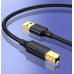 CABLU USB Ugreen pt. imprimanta, US135 USB 2.0 (T) la USB 2.0 Type-B (T), 3m, conectori auriti, negru, 10351 (timbru verde 0.18 lei) - 6957303813513 