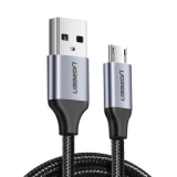 CABLU alimentare si date Ugreen, US290, Fast Charging Data Cable pt. smartphone, USB la Micro-USB, braided, 0.5m, negru 60145 (timbru verde 0.08 lei) - 6957303861453 