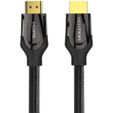 Cablu video Vention, HDMI(T) la HDMI(T), 1m, rezolutie maxima 4K la 60Hz/1080p la 60hz, conectori auriti, cupru si cupru placat cu argint, invelis PVC si nylon braided, negru, VAA-B05-B100 (timbru v Cablu video Vention, HDMI(T) la HDMI(T), 1m, rezolutie maxima 4K la 60Hz/1080p la 60hz, conectori auriti, cupru si cupru placat cu argint, invelis PVC si nylon braided, negru, VAA-B05-B100 (timbru v
