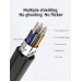 Cablu video Vention, HDMI(T) -miniHDMI(M), 1m, rezolutie maxima 4K la 30Hz, conectori auriti, cupru, dublu sens,invelis PVC, negru, VAA-D02-B100 (timbru verde 0.18lei) - 6922794721036 