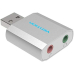 PLACI de SUNET Vention USB External Sound Card Silvery Metal Type, VAB-S13
