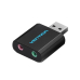 PLACI de SUNET Vention USB External Sound Card Black Metal Type, VAB-S17-B (timbru verde 0.08 lei) 
