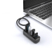 HUB USB Vention, porturi: 4 x USB 2.0, conectare prin USB 2.0 (T), rata transfer 480 Mbps, ABS, cablu 0.15m, negru, VAS-J43-B015 (timbru verde 0.18 lei) - 6922794720121