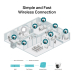 Camera IP TP-LINK 4MP FULL-COLOR WI-FI TURRET/NETWORK CAMERA VIGI C440-W(4MM)   